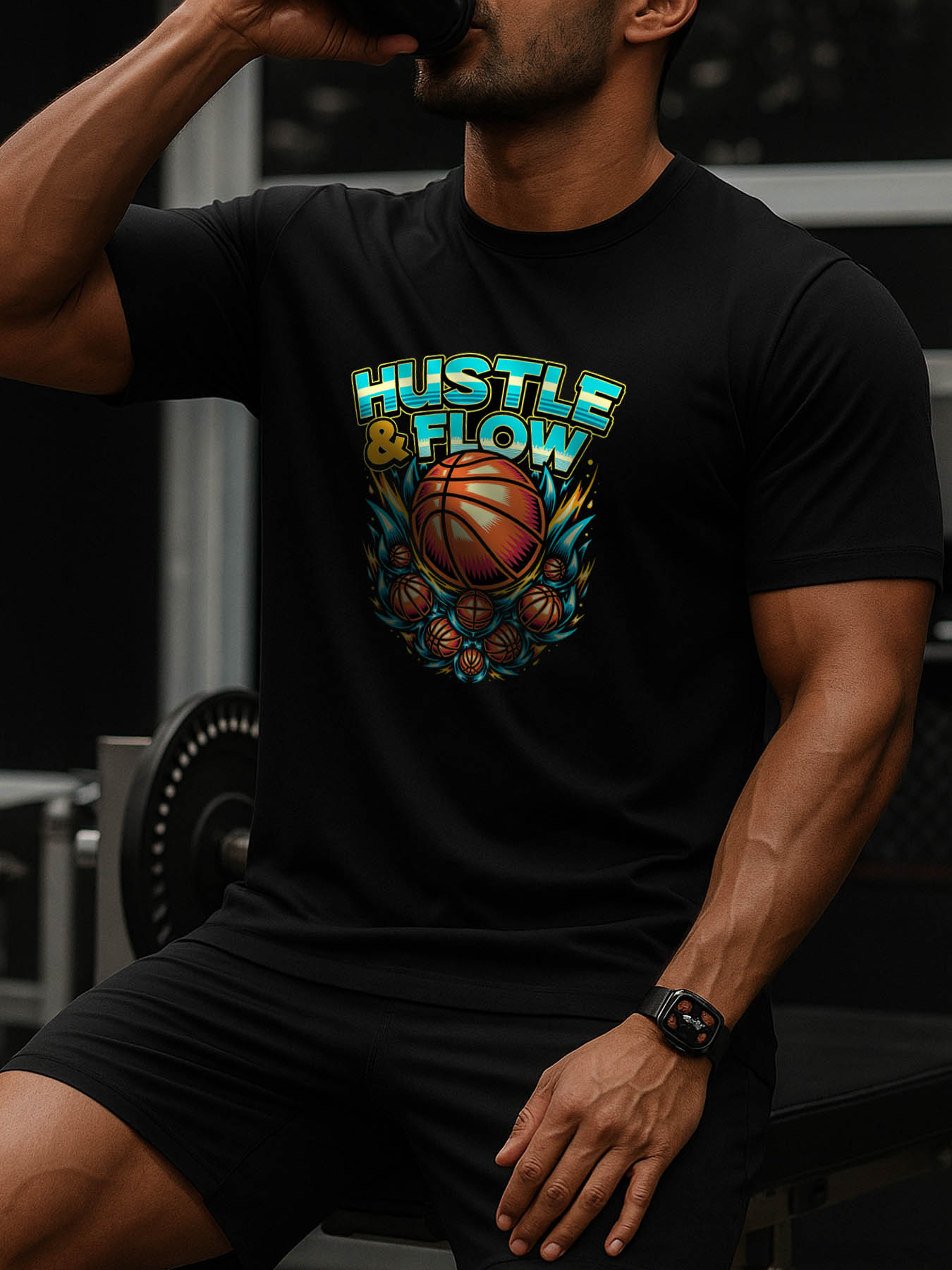 Men's 100% Cotton RTTMALL Printed T-Shirt, Breathable Quick-Dry Casual Beach Tee for Caribbean Island Summer Vacation