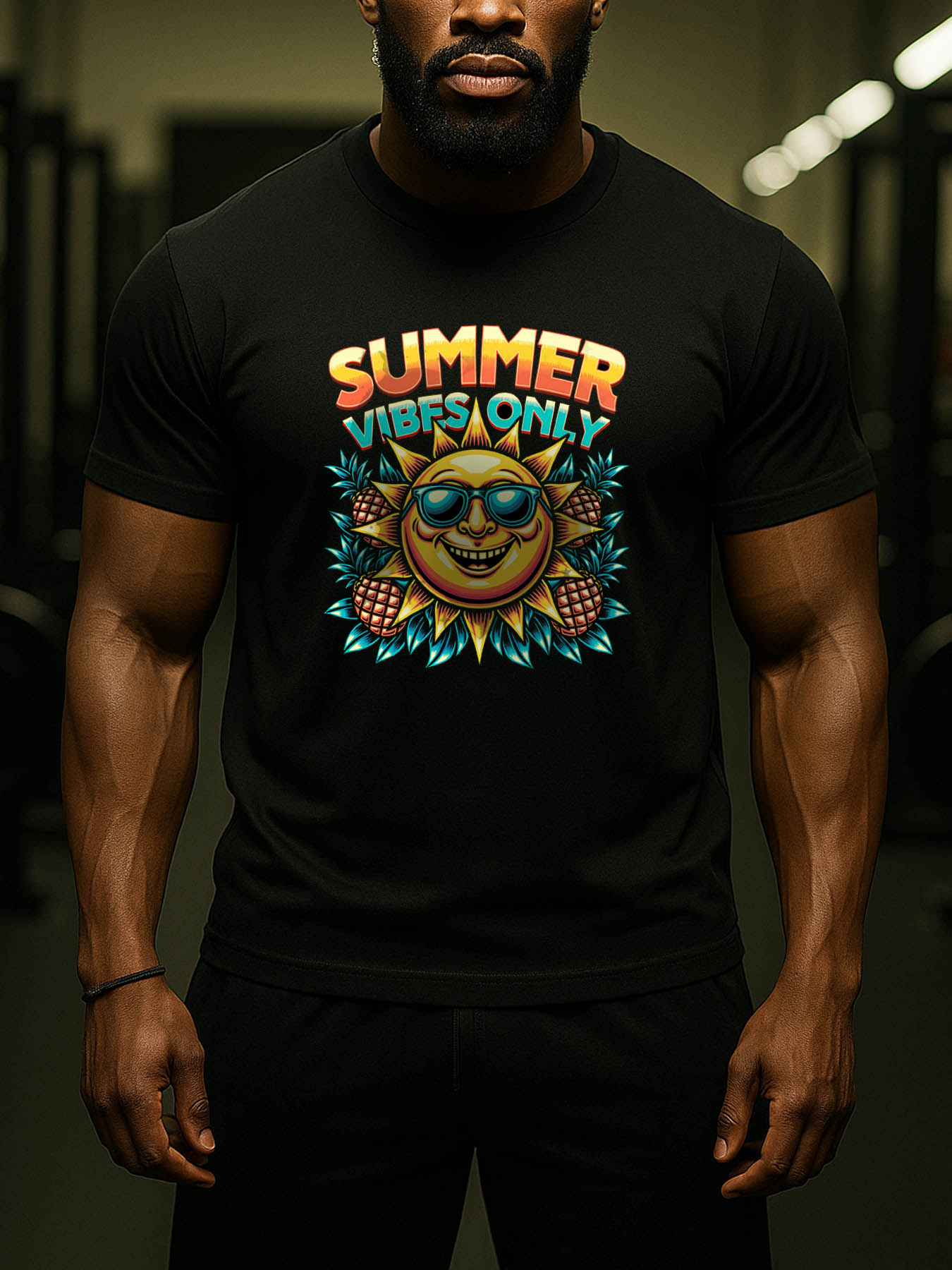 RTTMALL Caribbean Island Beach Casual Printed Cotton T-Shirts for Men