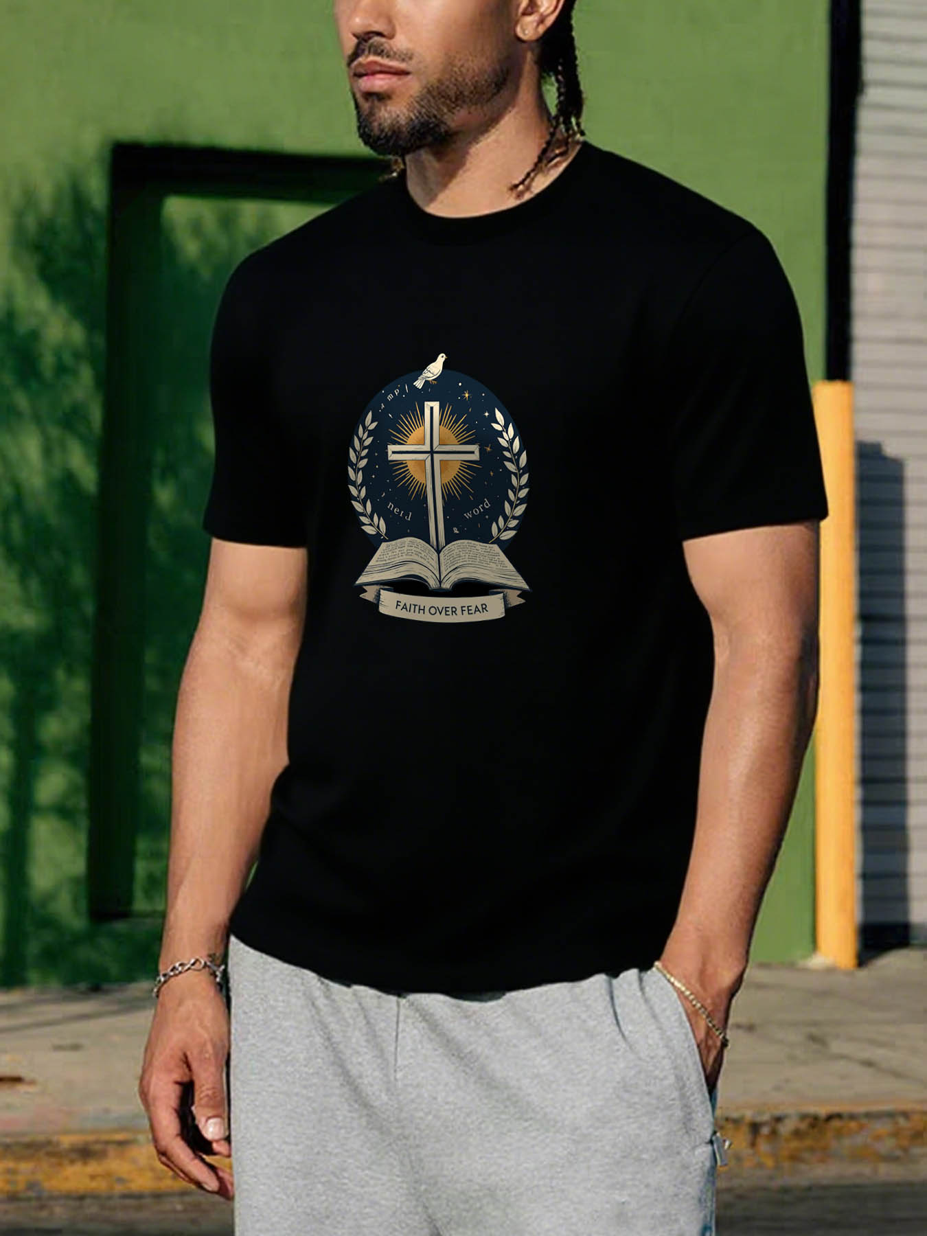 RTTMALL Caribbean Island Beach Casual Printed Cotton T-Shirt for Men, Puerto Rican Snack Culture Graphic Tee, Perfect Gift for Food Lovers