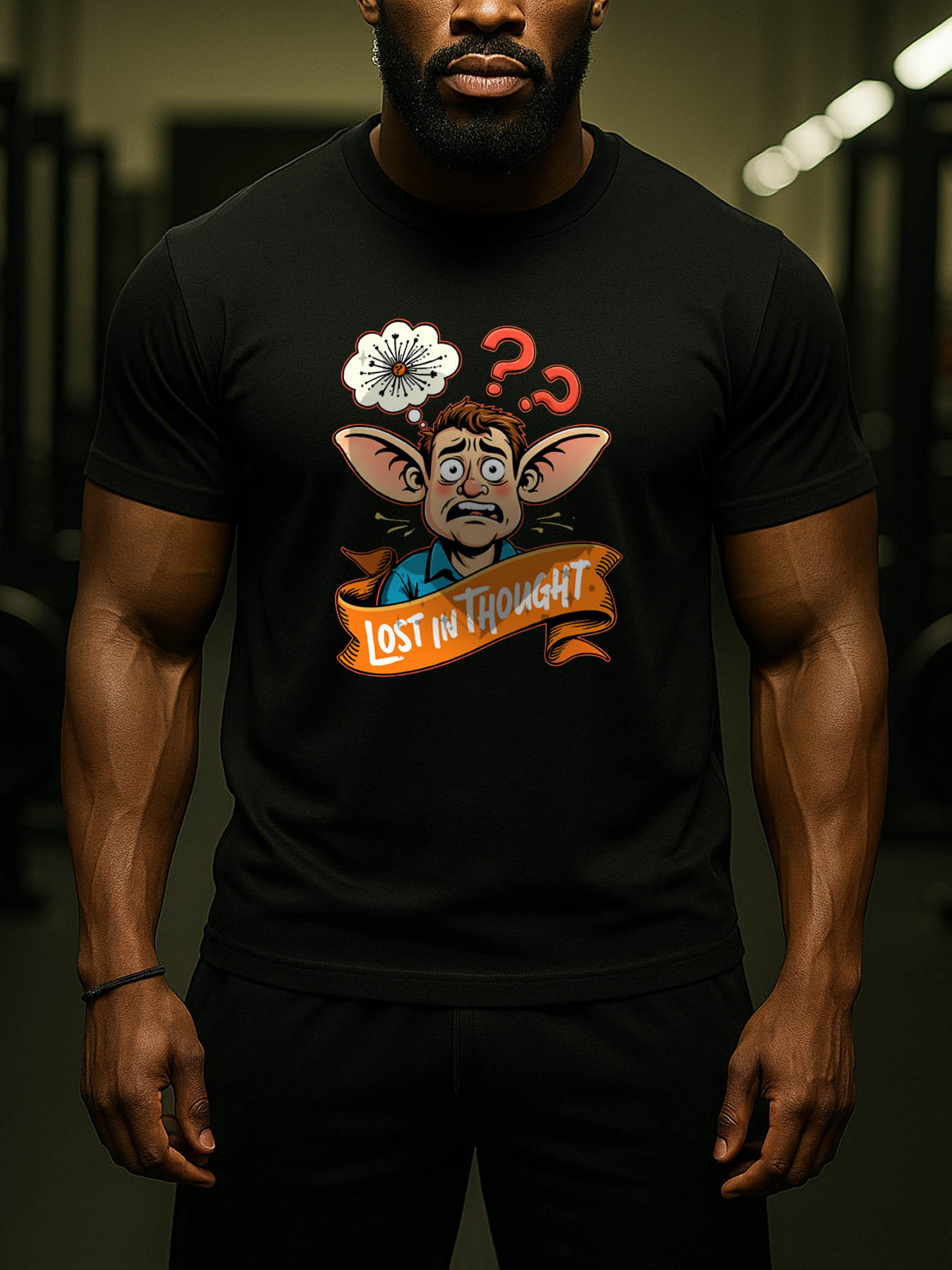 RTTMALL Caribbean Island Beach Print Mens Cotton Casual Tee Shirts with Bulldozer Geometric Graphic