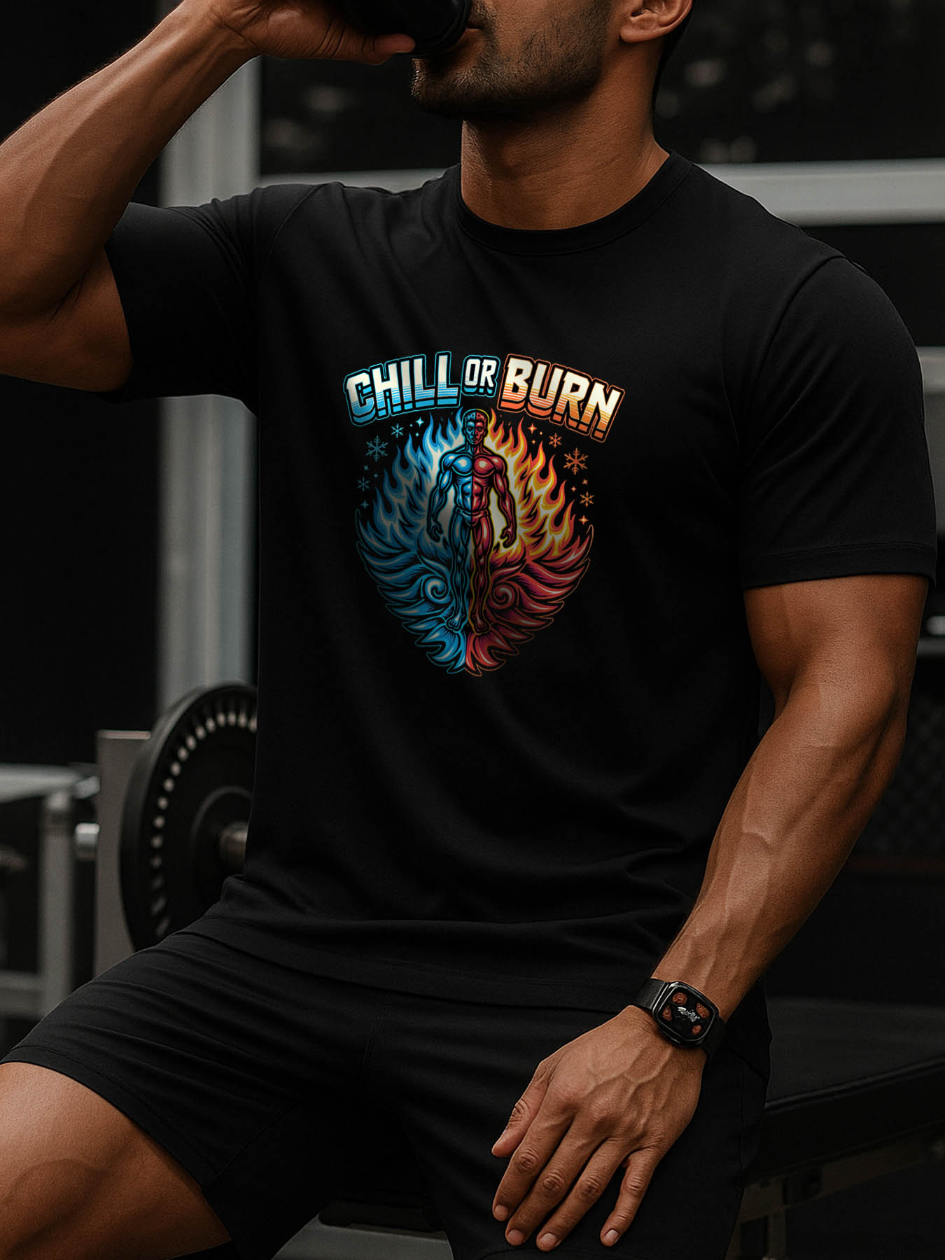 Men's 100% Cotton RTTMALL Printed T-Shirt for Caribbean Beach & Island Summer Casual Wear