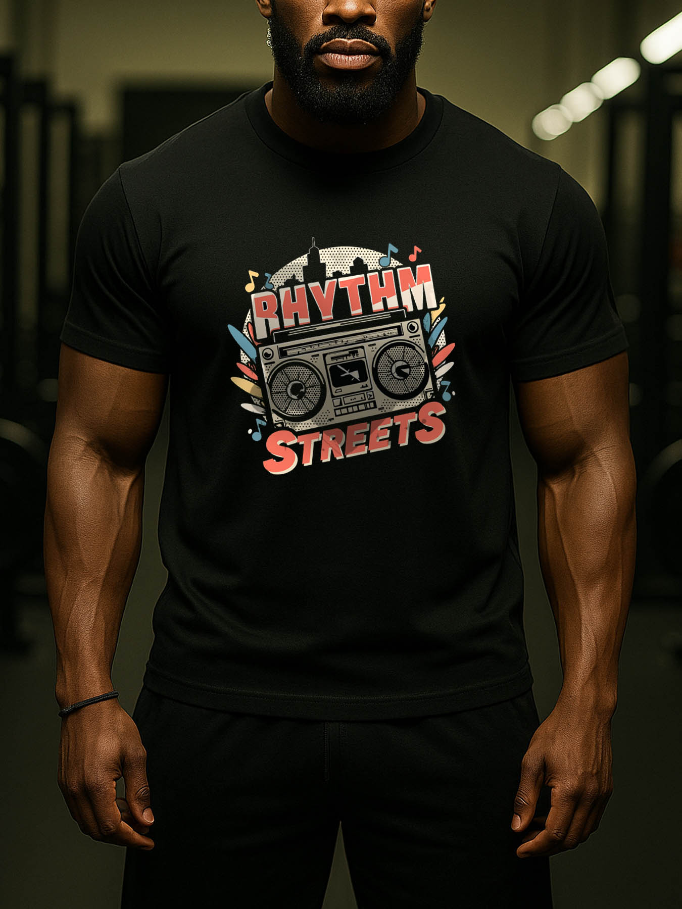 RTTMALL Caribbean Island Beach Casual Printed Cotton Tee for Men, Breathable Summer Graphic T-Shirt