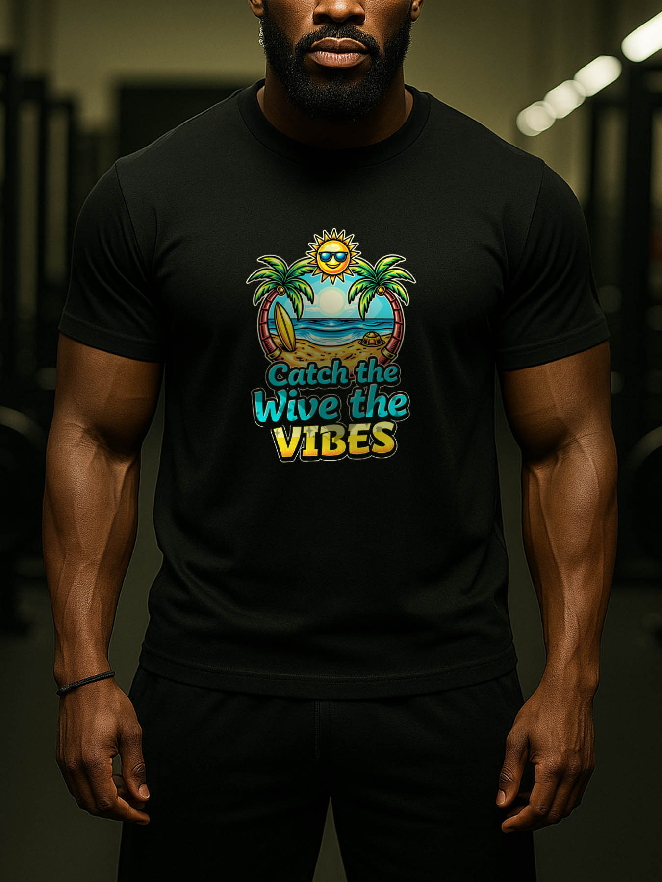 Men's RTTMALL Printed Cotton T-Shirts, Breathable Quick Dry Casual Beach Island Tees for Caribbean Summer Travel