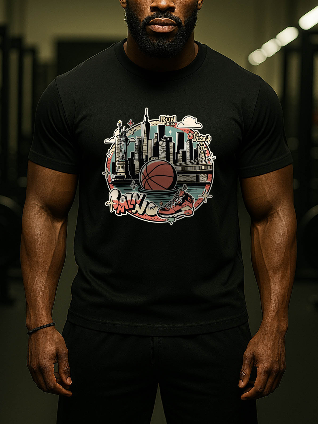 RTTMALL Caribbean Island Vacation Printed Cotton Casual T-Shirts for Men, Breathable Machine Washable Summer Beach Tees