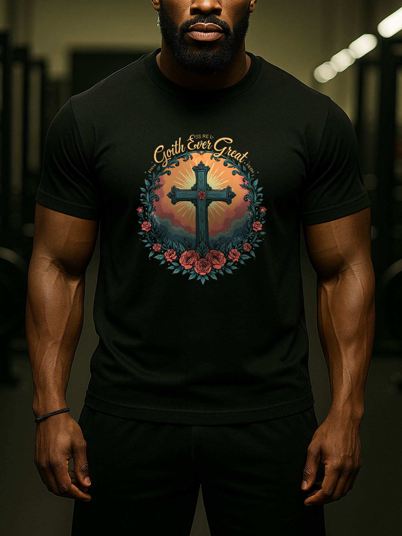 RTTMALL Caribbean Beach Island Printed Cotton Casual T-Shirt for Men