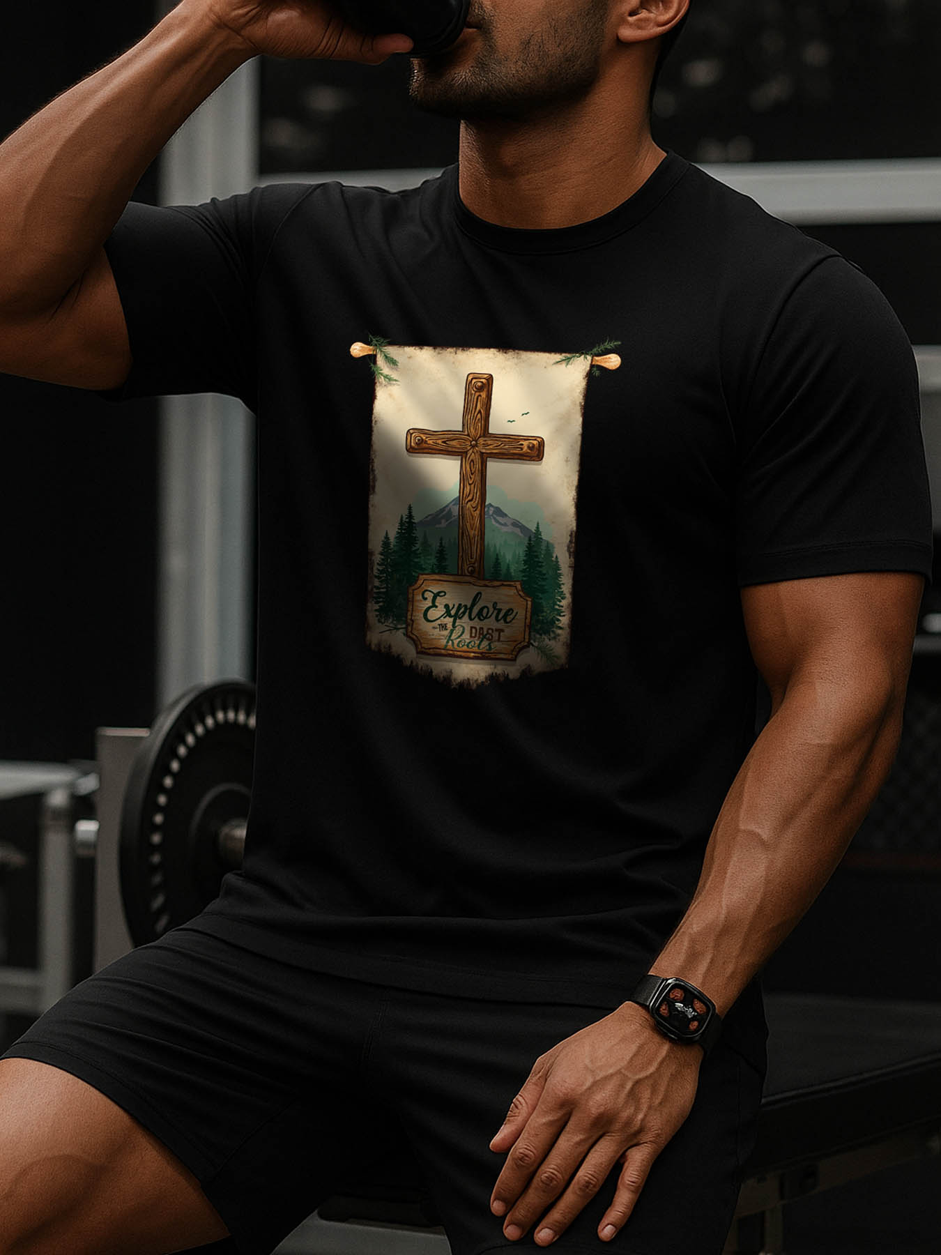 RTTMALL Caribbean Island Vacation Printed Casual Summer Cotton T-Shirts for Men, Regular Fit Beachwear Tees