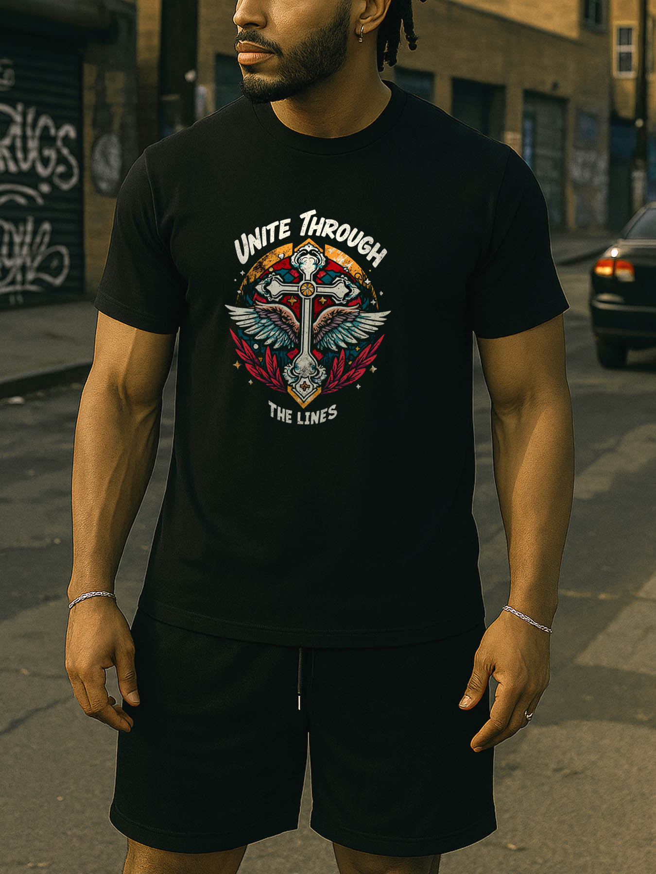 RTTMALL Caribbean Island Beach Graphic Printed Casual Cotton T-Shirts for Adult Men