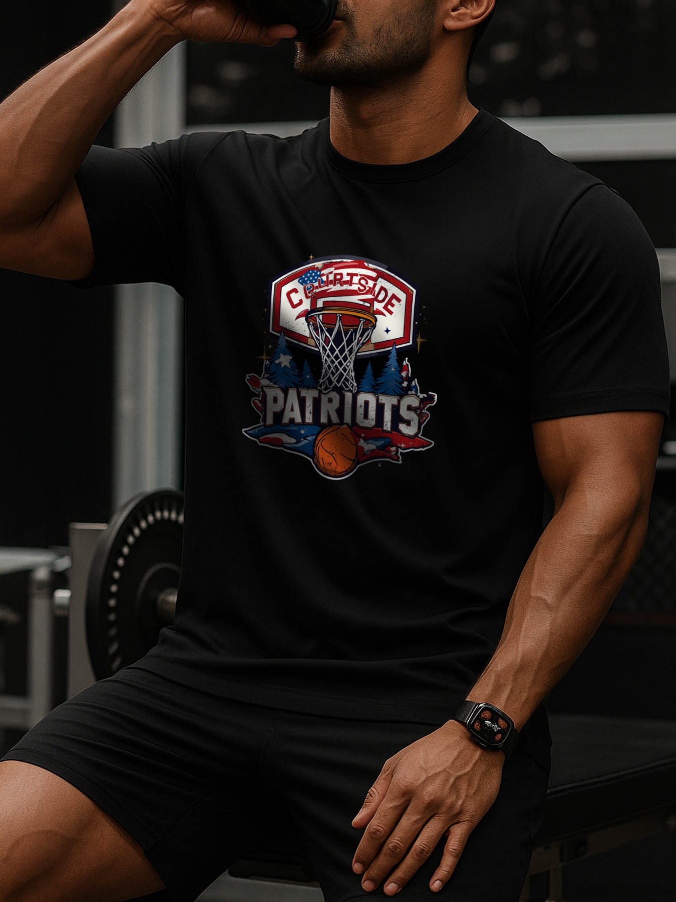 Men's 100% Cotton RTTMALL Printed T-Shirt, Caribbean Beach Island Summer Casual Tee