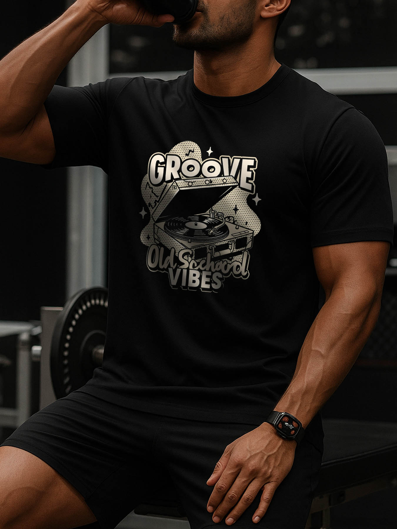 RTTMALL Caribbean Island Beach Summer Casual Printed Cotton Men's T-Shirt