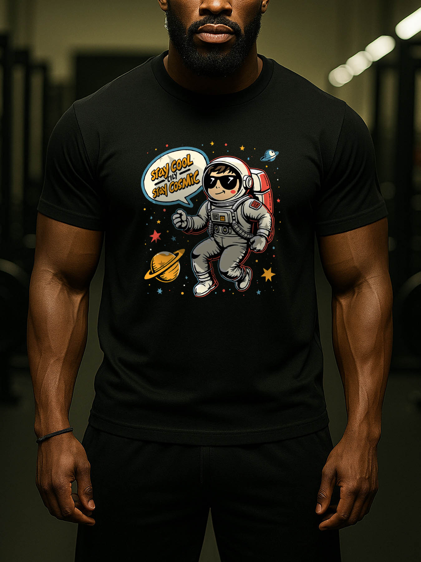 Men's 100% Cotton RTTMALL Printed T-Shirt for Caribbean Beach Summer Casual Wear