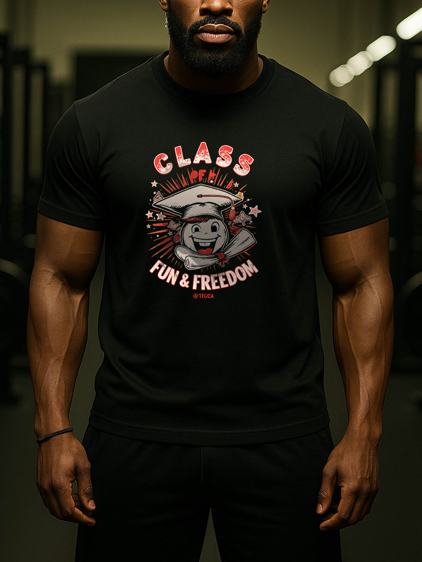 RTTMALL Caribbean Island Beach Casual Printed Cotton Men's T-Shirts, Breathable Machine Washable Summer Tees