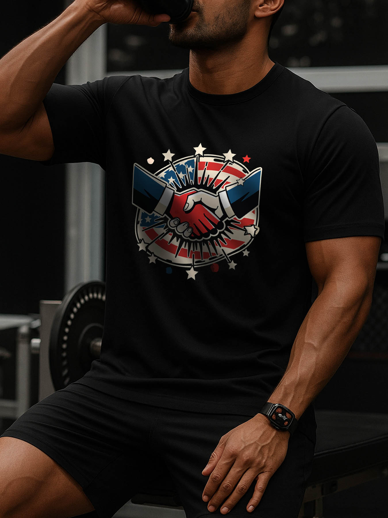 RTTMALL Caribbean Island Beach Casual Printed 100% Cotton Summer T-Shirts for Men