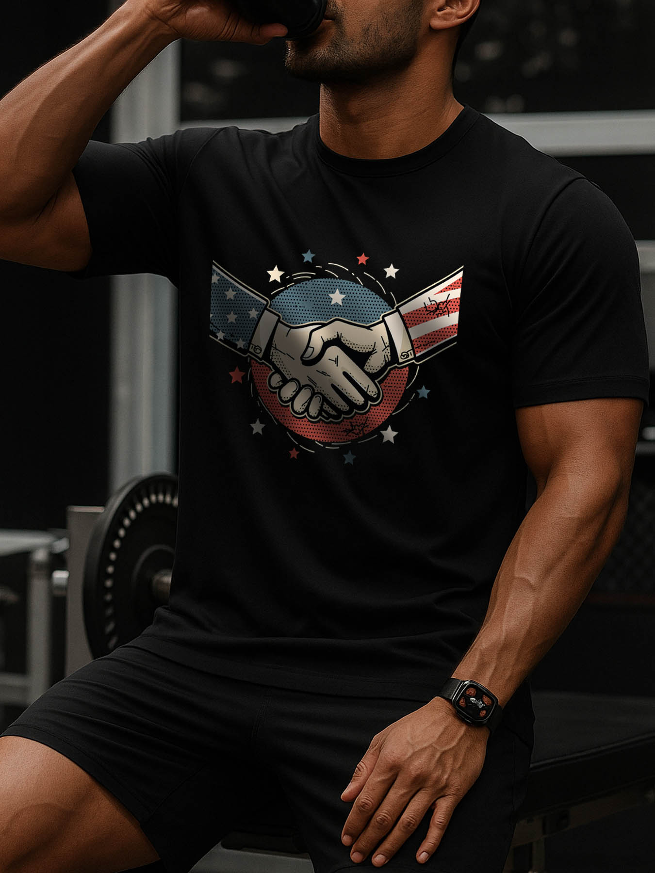 RTTMALL Caribbean Island Beach Casual Printed 100% Cotton Summer T-Shirts for Men