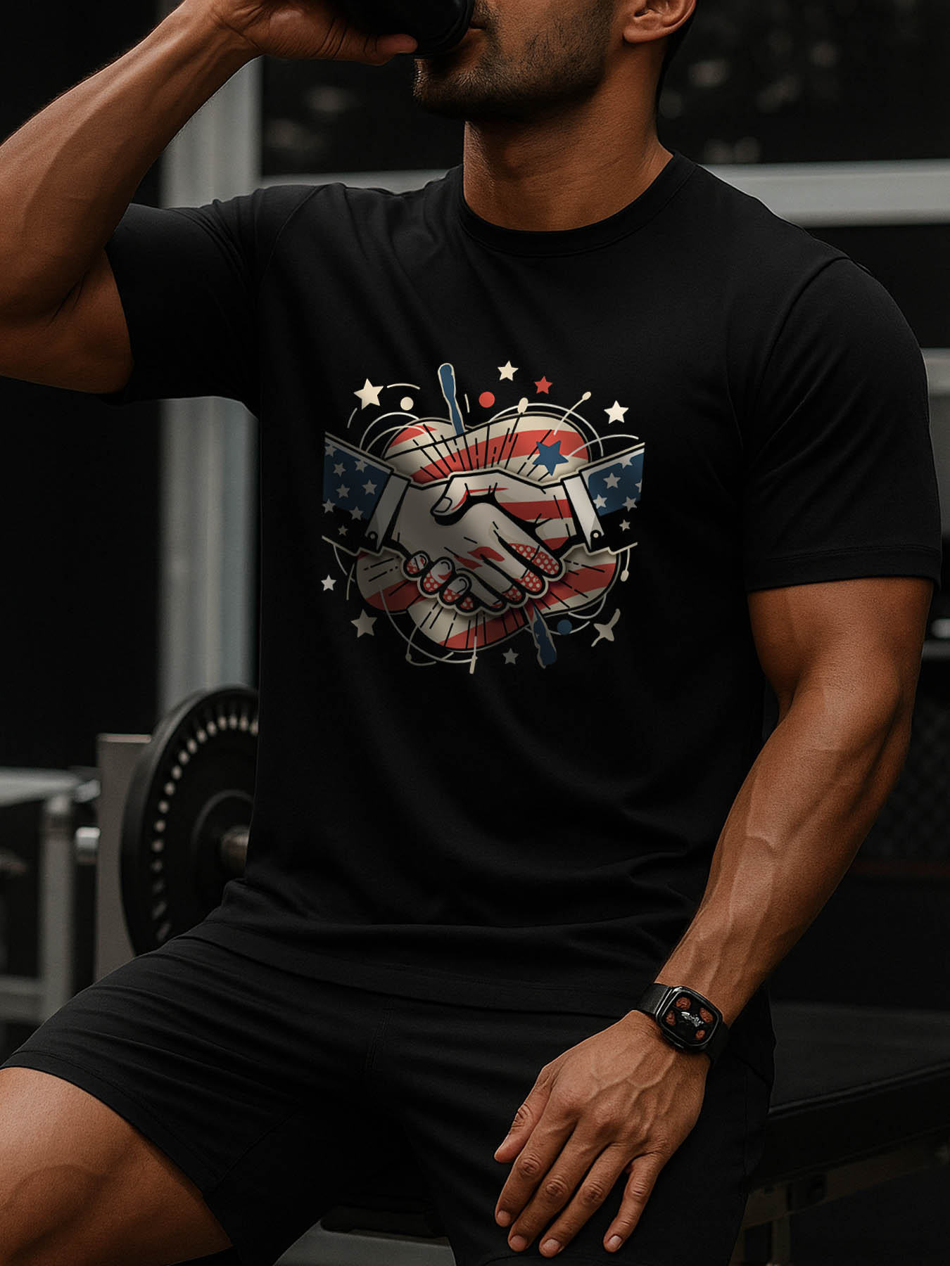 RTTMALL Caribbean Island Beach Casual Printed 100% Cotton Summer T-Shirts for Men