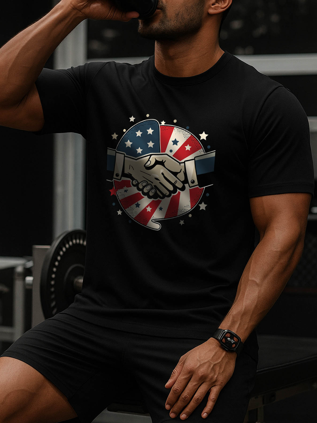 RTTMALL Caribbean Island Beach Casual Printed 100% Cotton Summer T-Shirts for Men