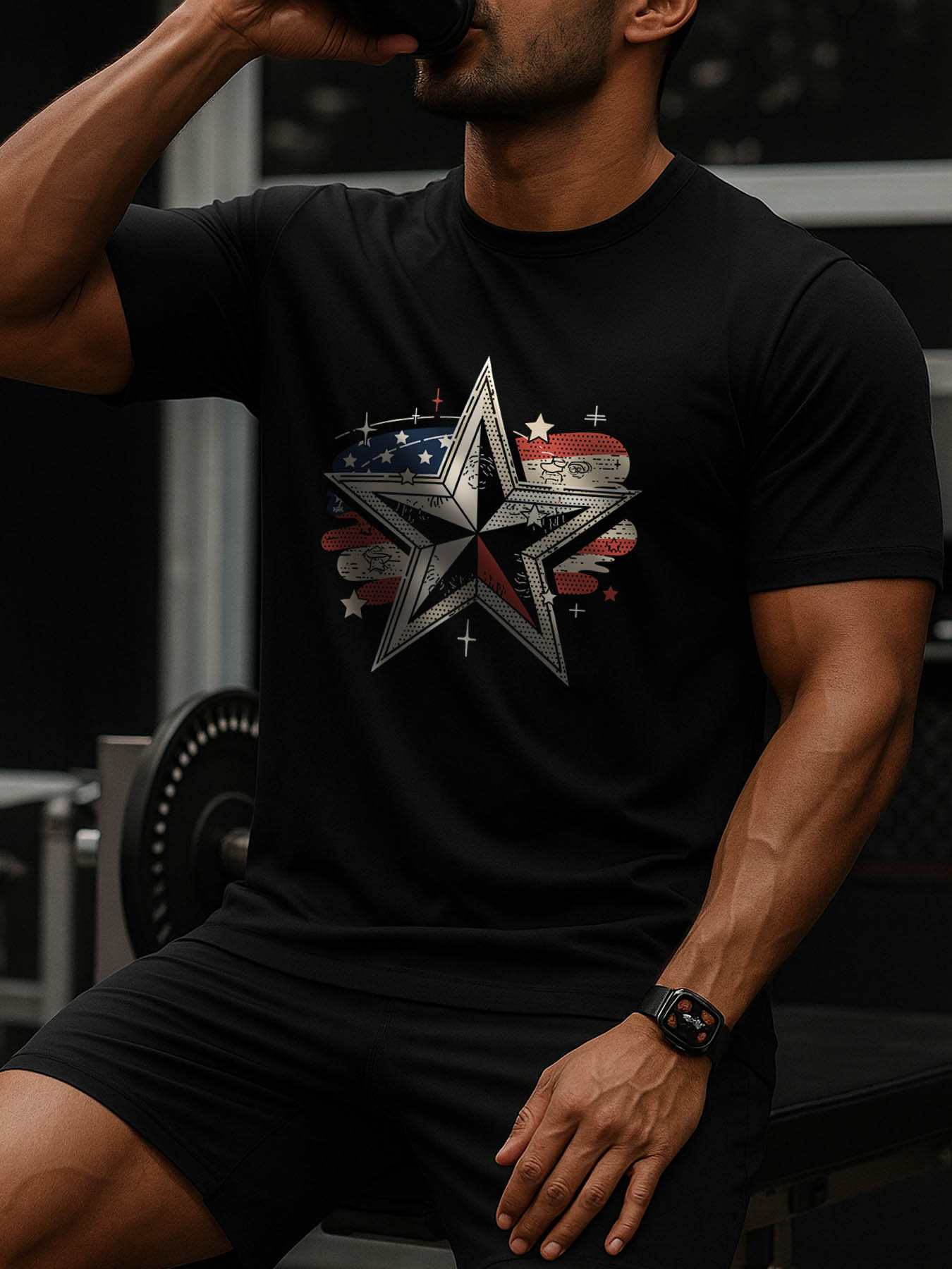 Men's 100% Cotton RTTMALL Graphic T-Shirt, Caribbean Beach Island Printed Casual Summer Tee