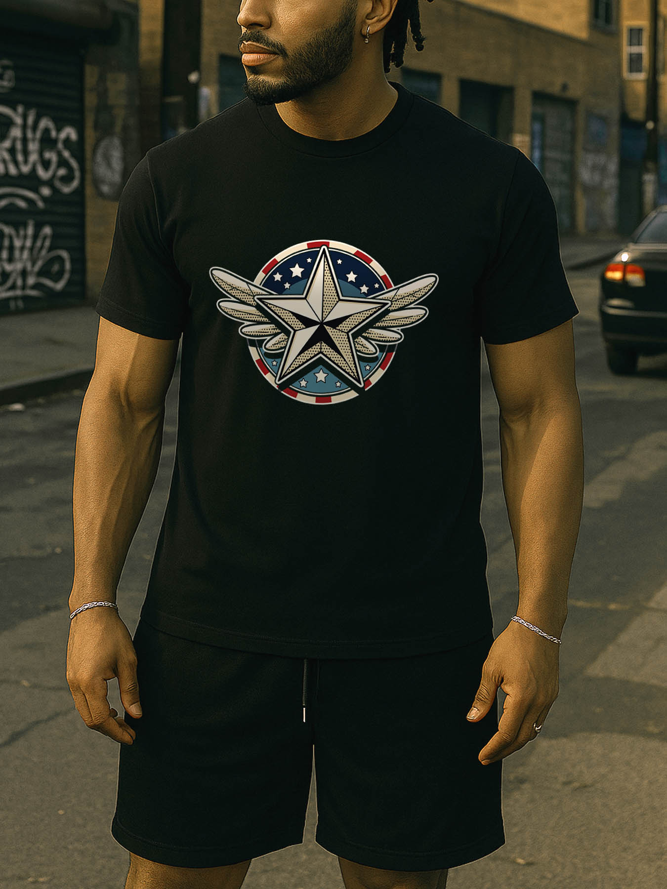 Men's 100% Cotton RTTMALL Graphic T-Shirt, Caribbean Beach Island Printed Casual Summer Tee