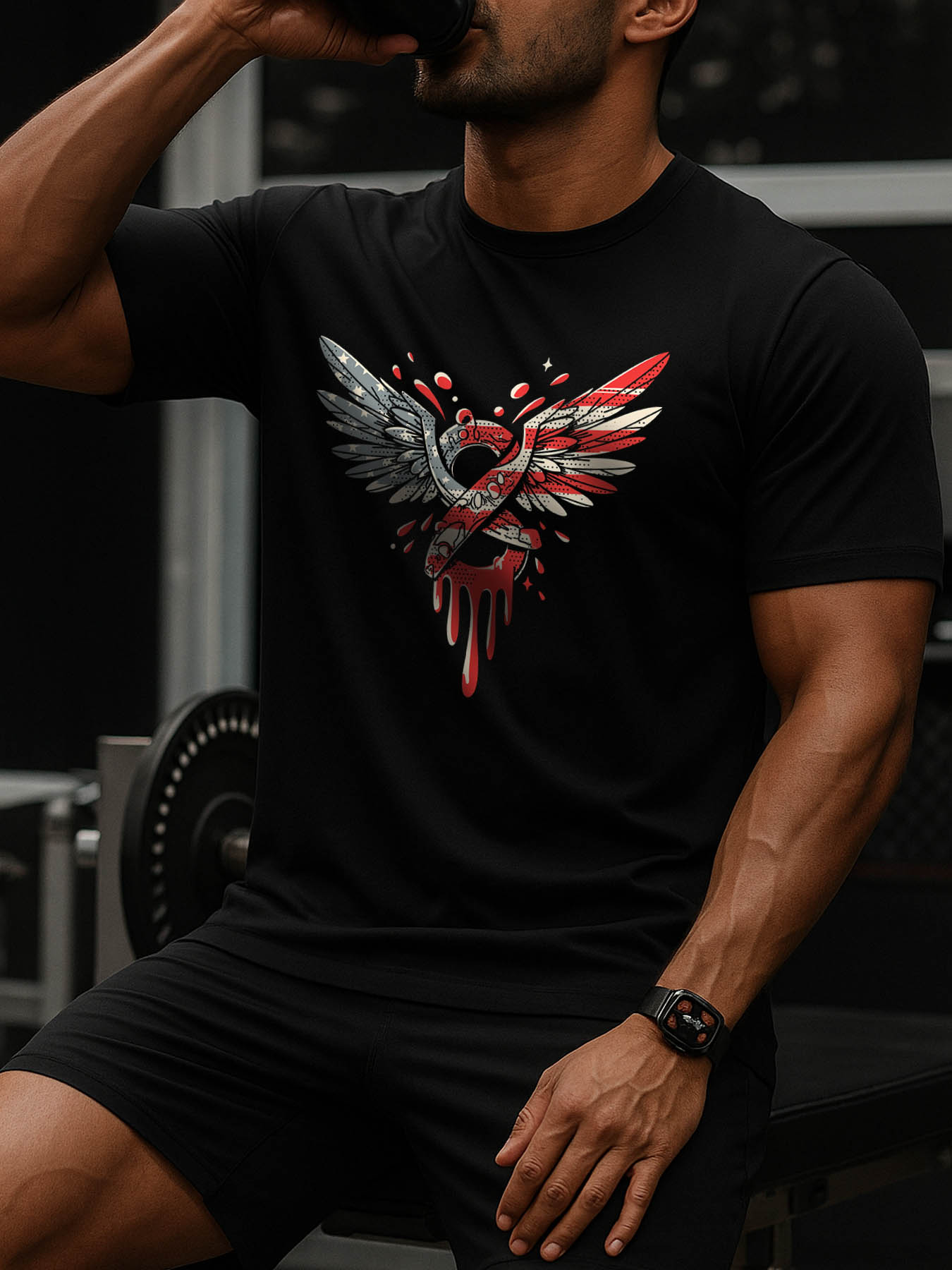 RTTMALL Caribbean Island Beach Casual Printed Cotton T-Shirts for Summer Vacation