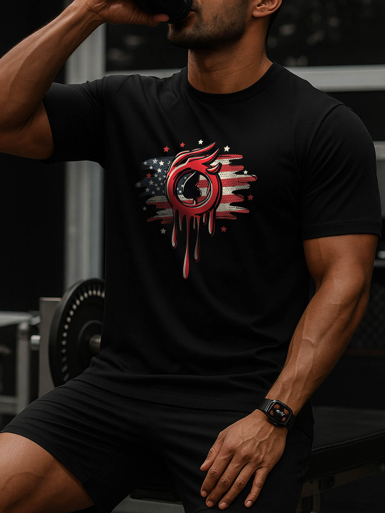 RTTMALL Caribbean Island Beach Casual Printed Cotton T-Shirts for Summer Vacation