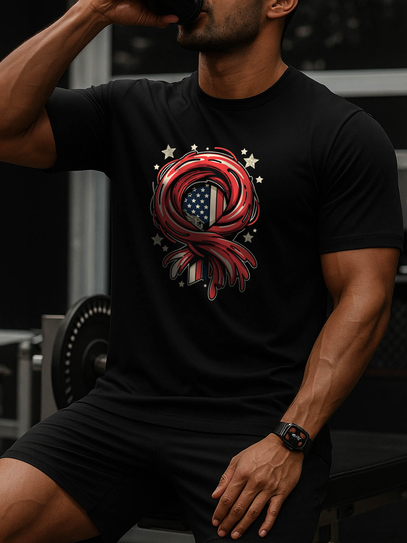 RTTMALL Caribbean Island Beach Casual Printed Cotton T-Shirts for Summer Vacation