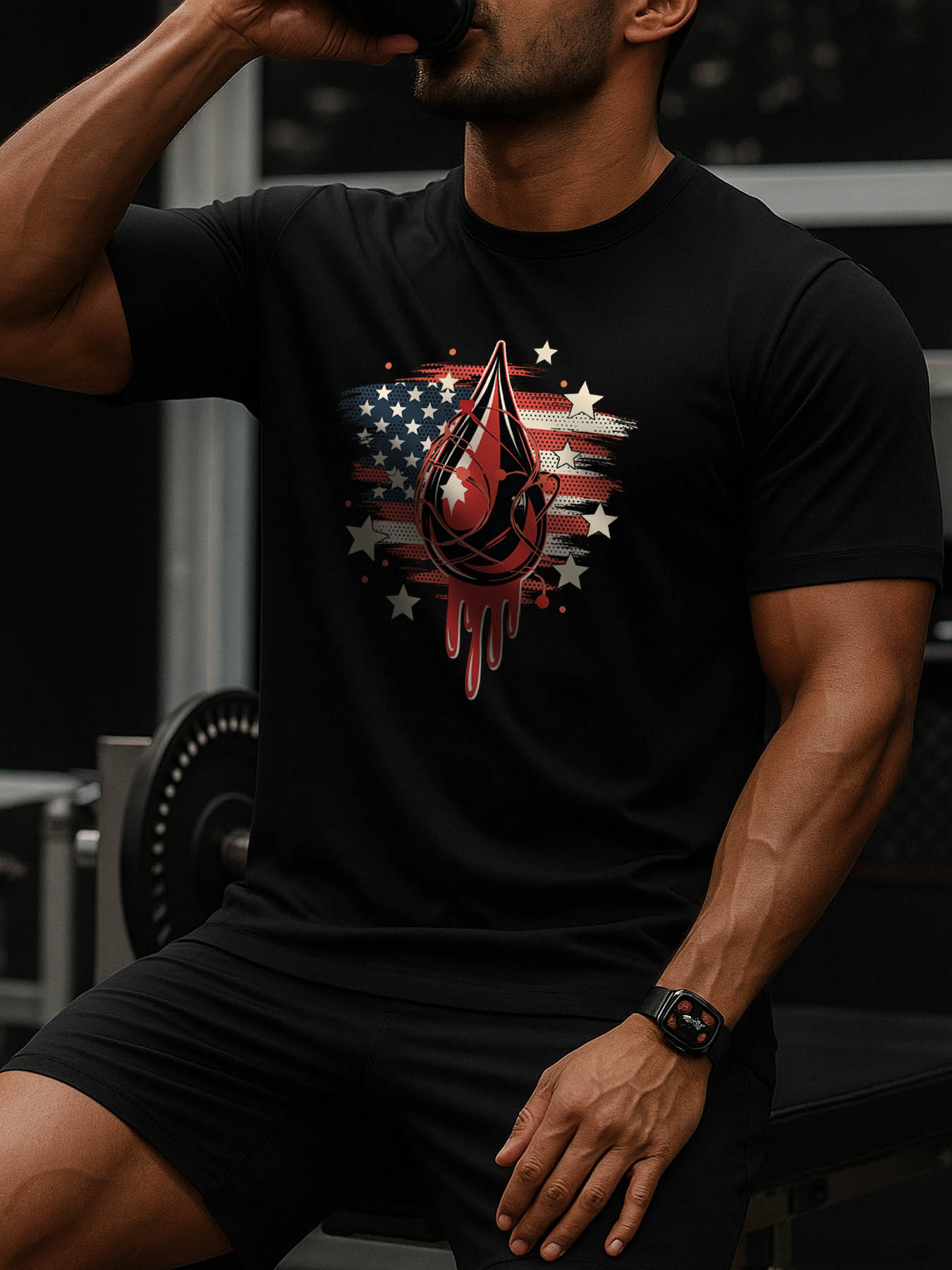 RTTMALL Caribbean Island Beach Casual Printed Cotton T-Shirts for Summer Vacation