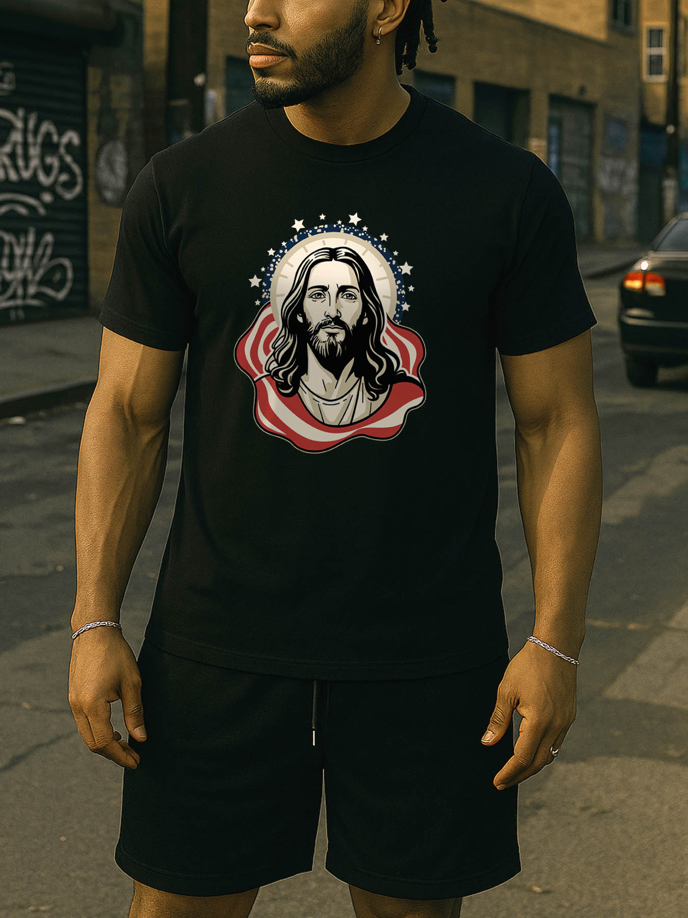 Caribbean RTTMALL Printed Beach T-Shirt for Men, Casual Summer Island Vibes Graphic Tees with Palm Tree & Coastal Designs