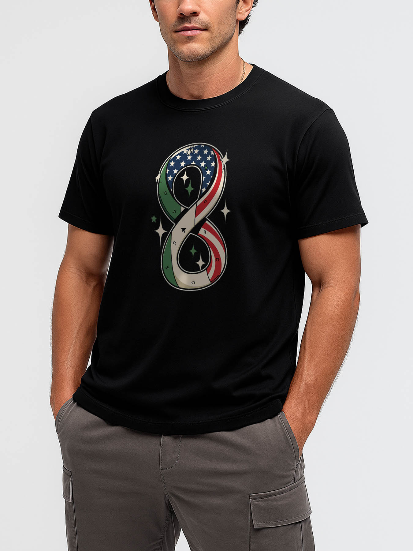 RTTMALL Caribbean Island Beach Print Cotton T-Shirts for Men Casual Summer Vacation Wear