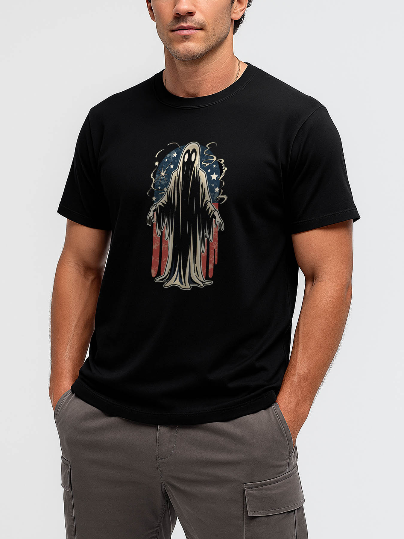 RTTMALL Caribbean Island Beach Print Casual Cotton T-Shirt for Summer Vacation