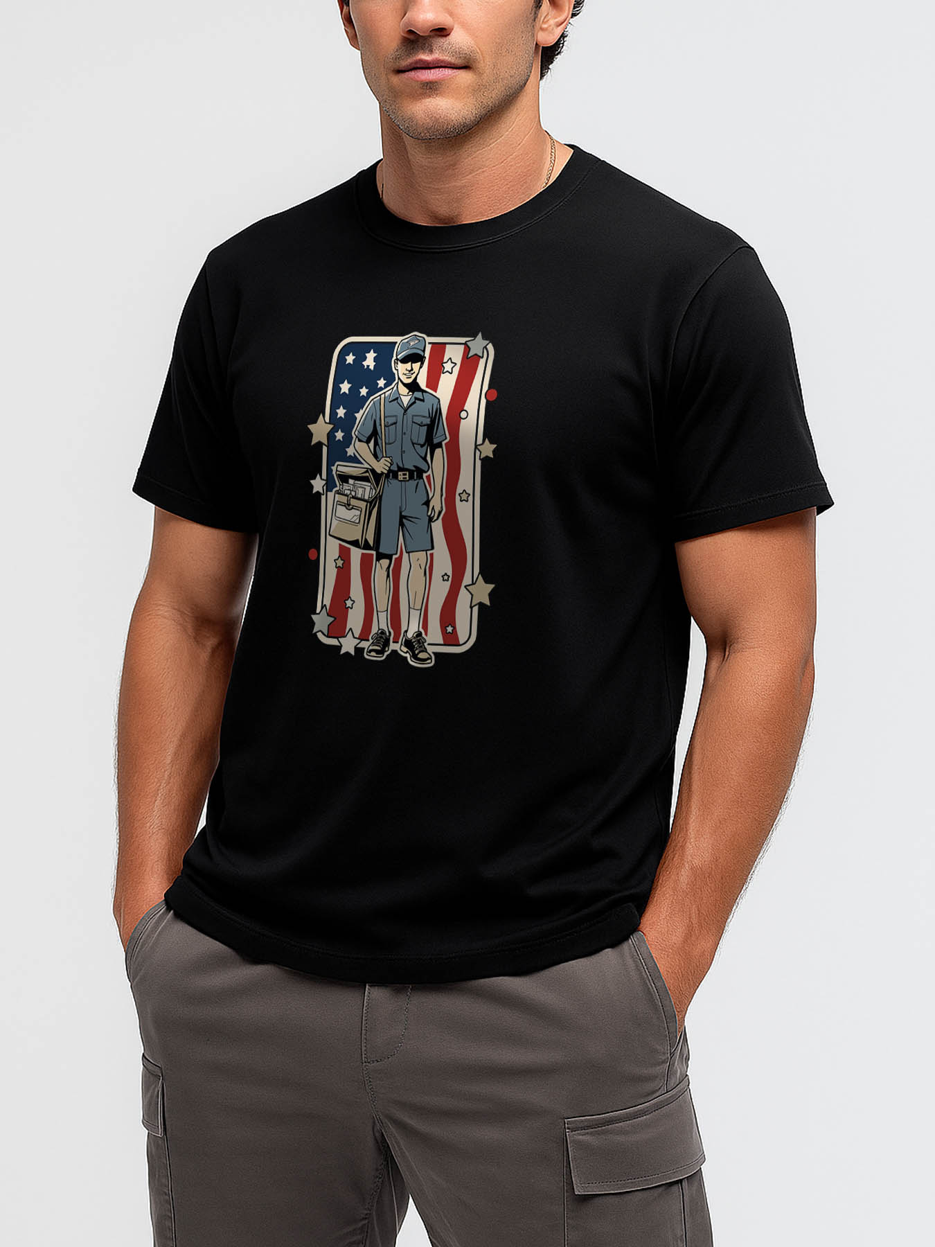 RTTMALL Caribbean Island Beach Casual Printed Cotton Men's T-Shirt with RTTMALL Monkey Theme Graphic