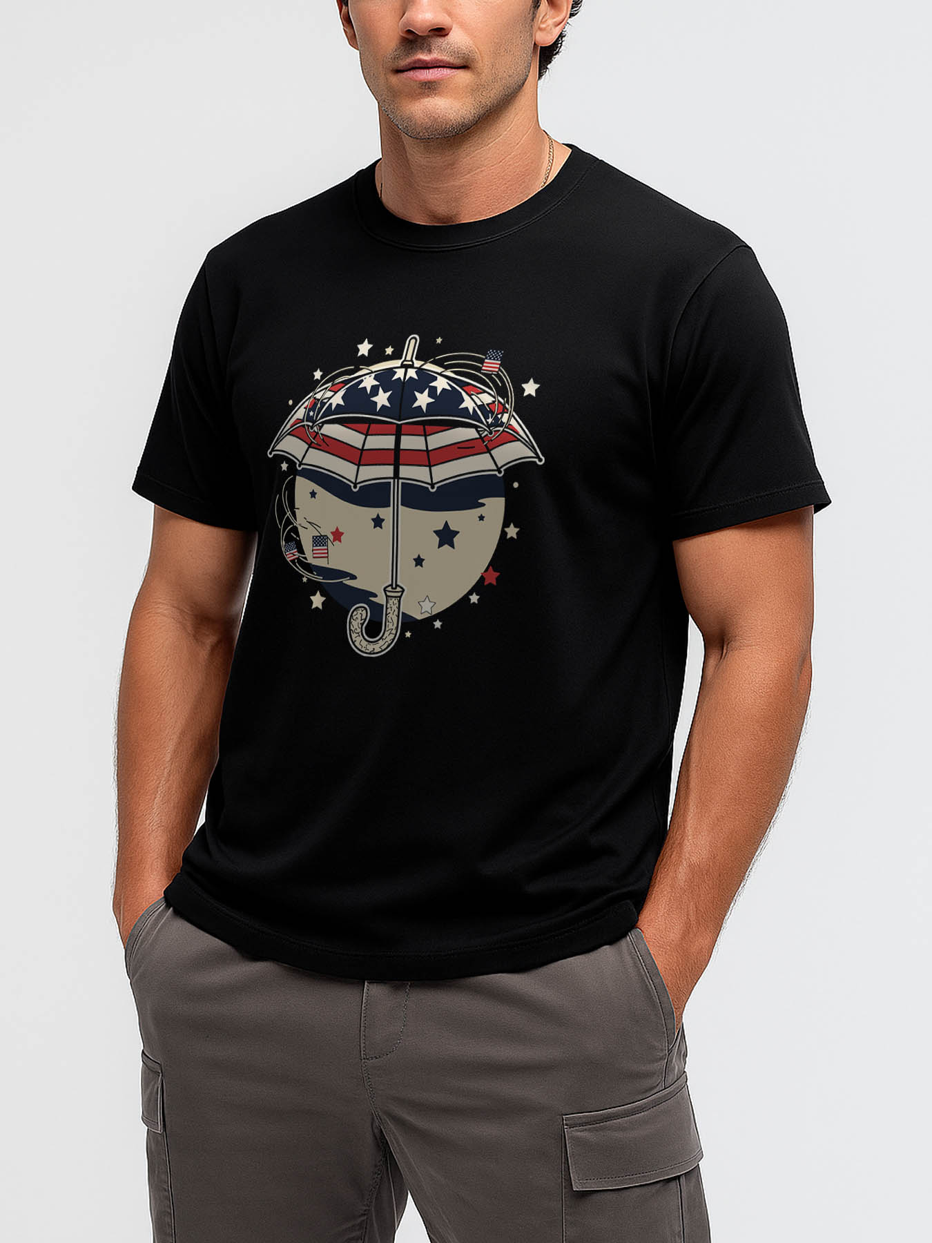 RTTMALL Caribbean Vacation Printed Cotton T-Shirts for Men, Beach Island Summer Casual Tees with Bold RTTMALL Prints