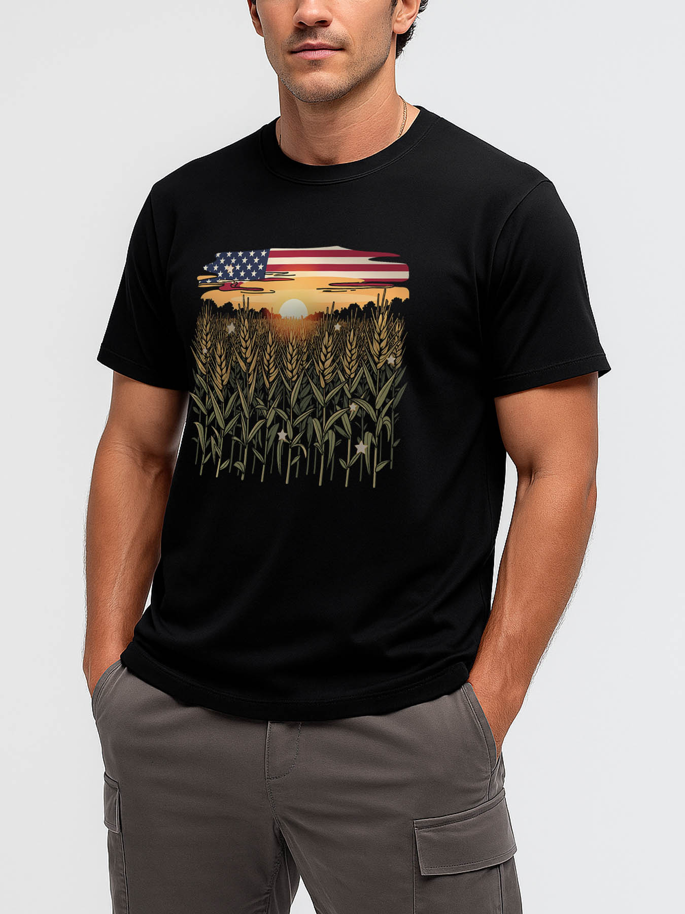 RTTMALL Caribbean Island Beach Print Cotton T-Shirts for Men, Casual Summer Palm Tree & Relaxed Graphic Tees