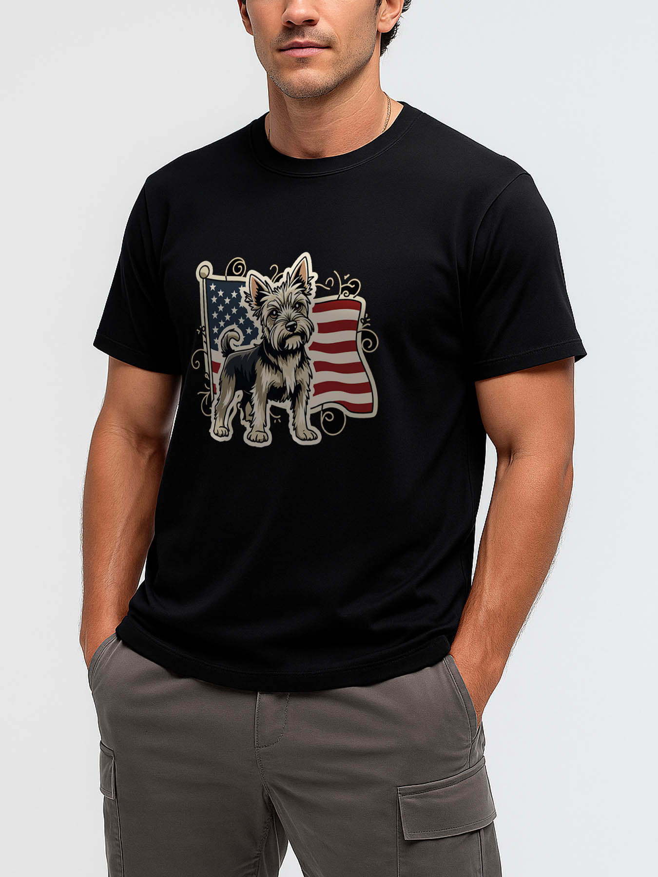 RTTMALL Caribbean Vacation Beach Print Men's 100% Cotton Casual Summer Tee