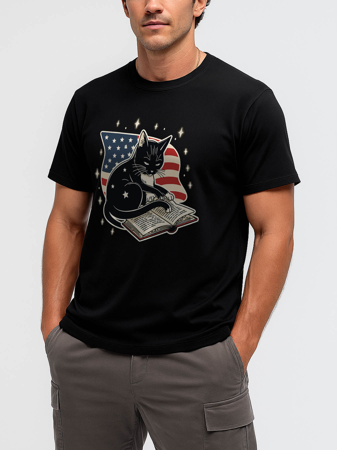 RTTMALL Caribbean Island Beach Printed Cotton T-Shirts for Men with Angel Themed RTTMALL Prints