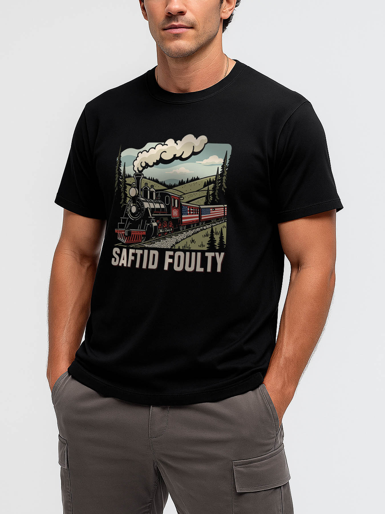 RTTMALL Caribbean Island Beach Printed Casual Cotton T-Shirt for Summer Vacation