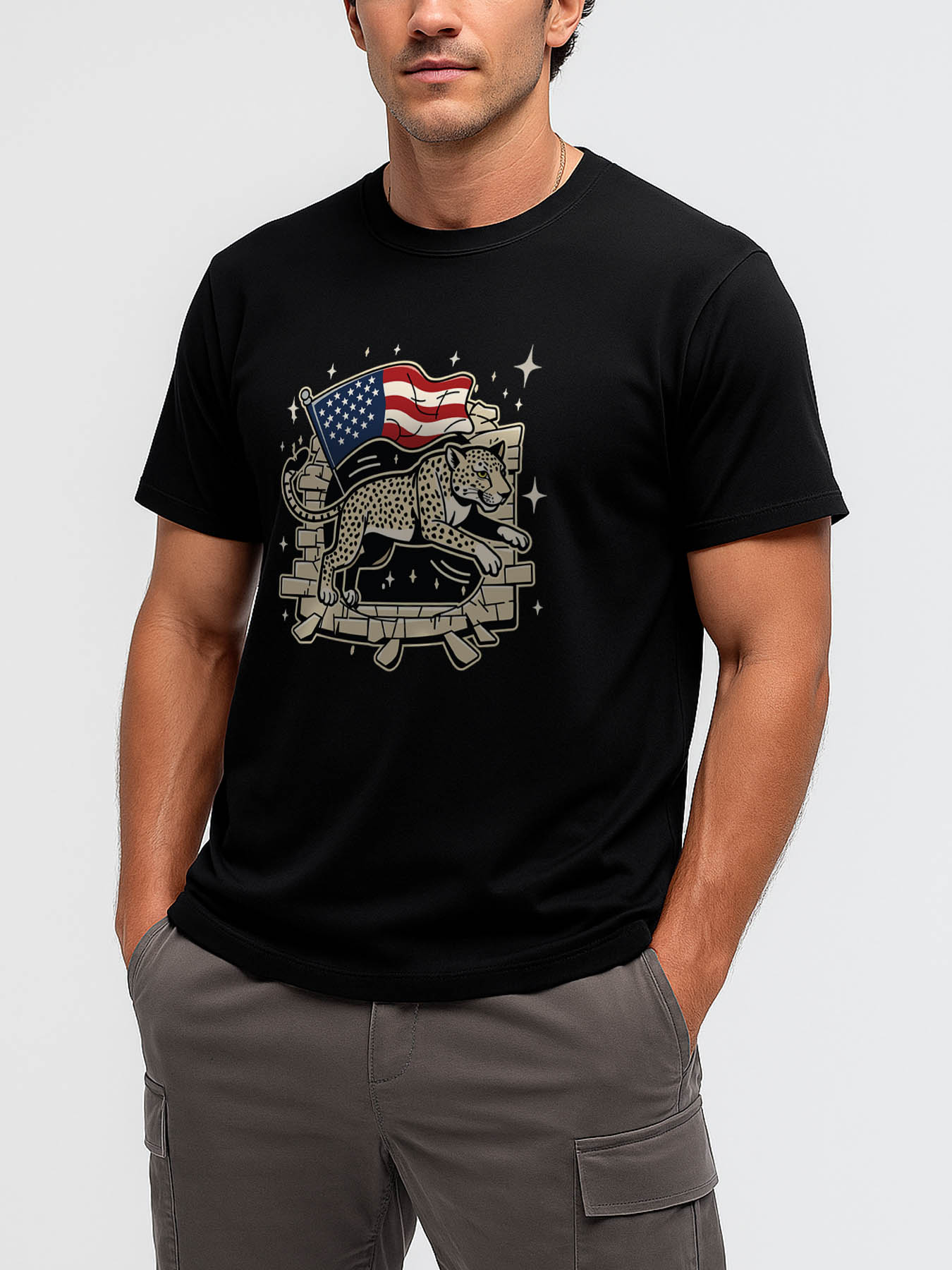 RTTMALL Caribbean Island Beach Print Graphic Tee, Casual Summer Crewneck Cotton T-Shirt for Vacation