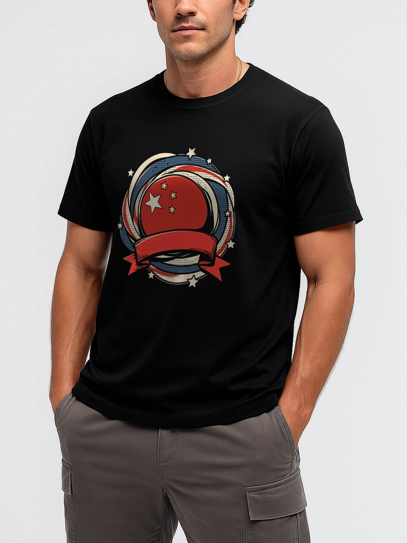 RTTMALL Caribbean Island Vacation Casual Printed Cotton T-Shirts for Men with Beach Summer Themed Graphics