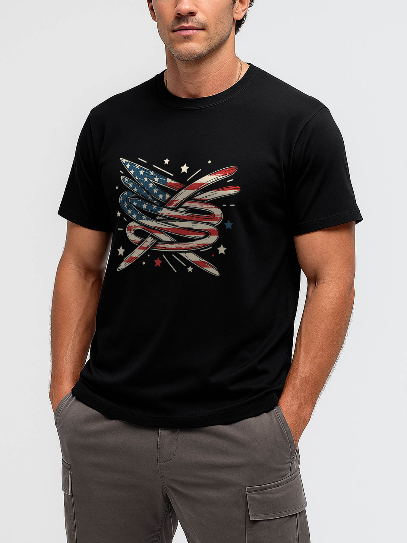 Caribbean RTTMALL Printed Beach T-Shirt for Men, Casual Summer Island Vibes Graphic Tees with Palm Tree & Coastal Designs