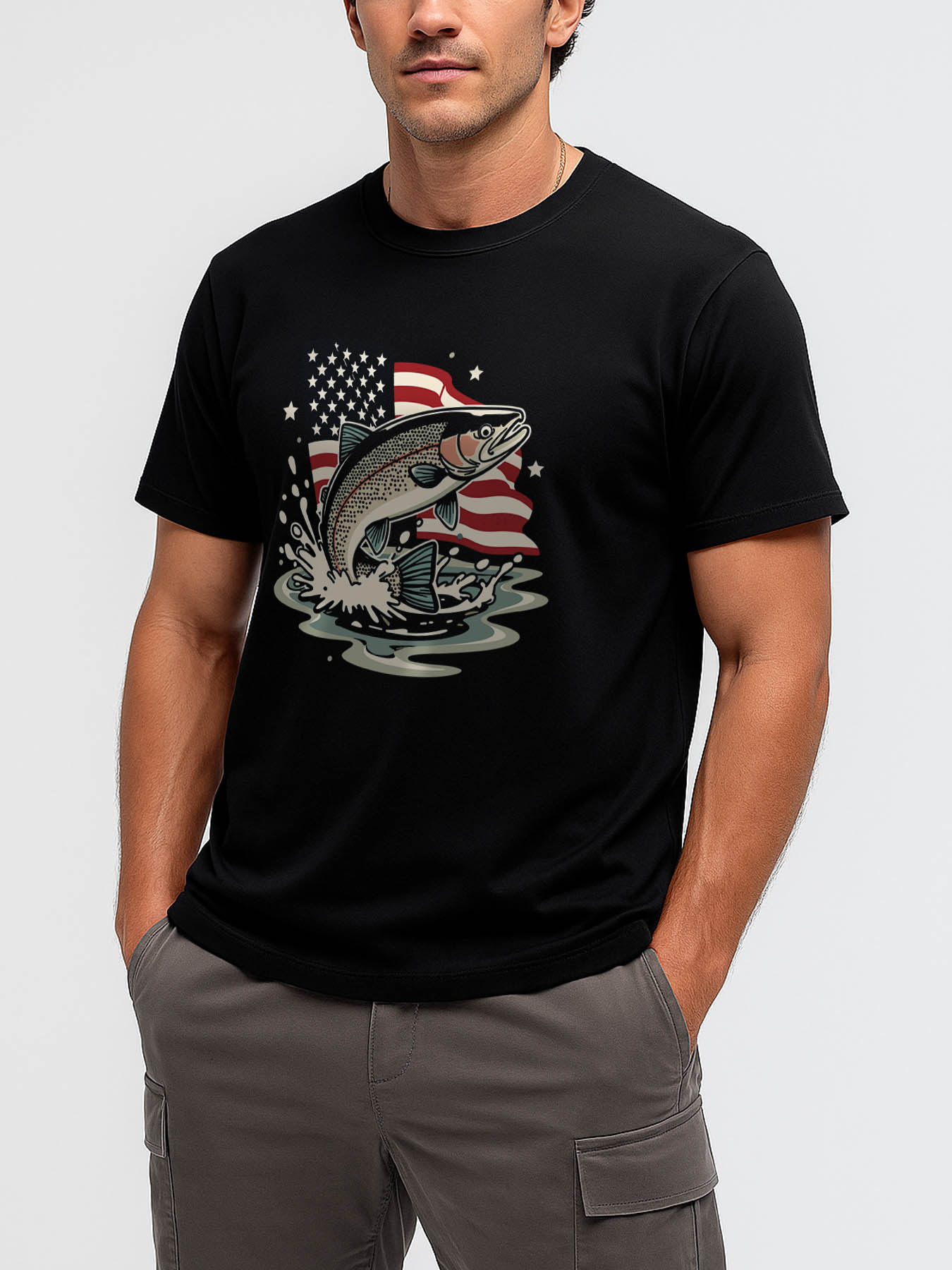 Men's 100% Cotton Casual Printed T-Shirt with Caribbean RTTMALL Beach Island Summer Theme Graphic Tees