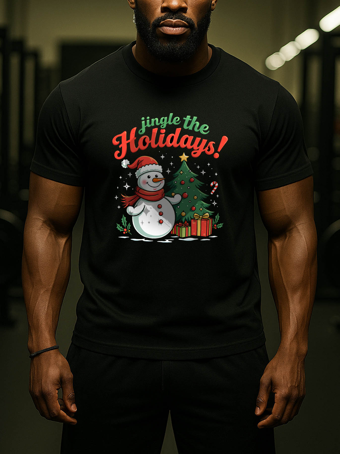 RTTMALL Caribbean Island Beach Casual Printed Cotton Men's T-Shirt