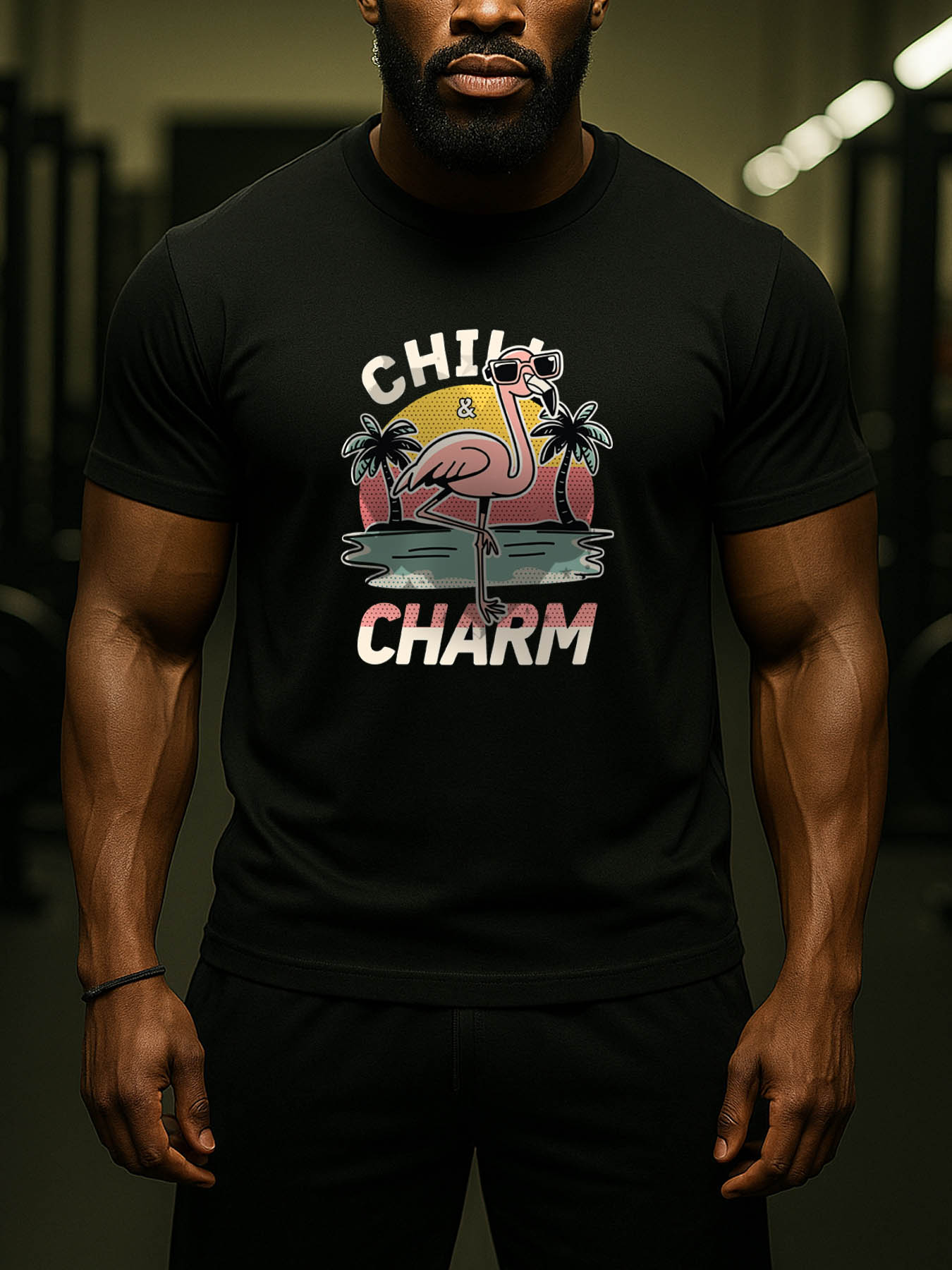 RTTMALL Caribbean Island Beach Casual Printed Cotton T-Shirts for Summer Vacation Wear