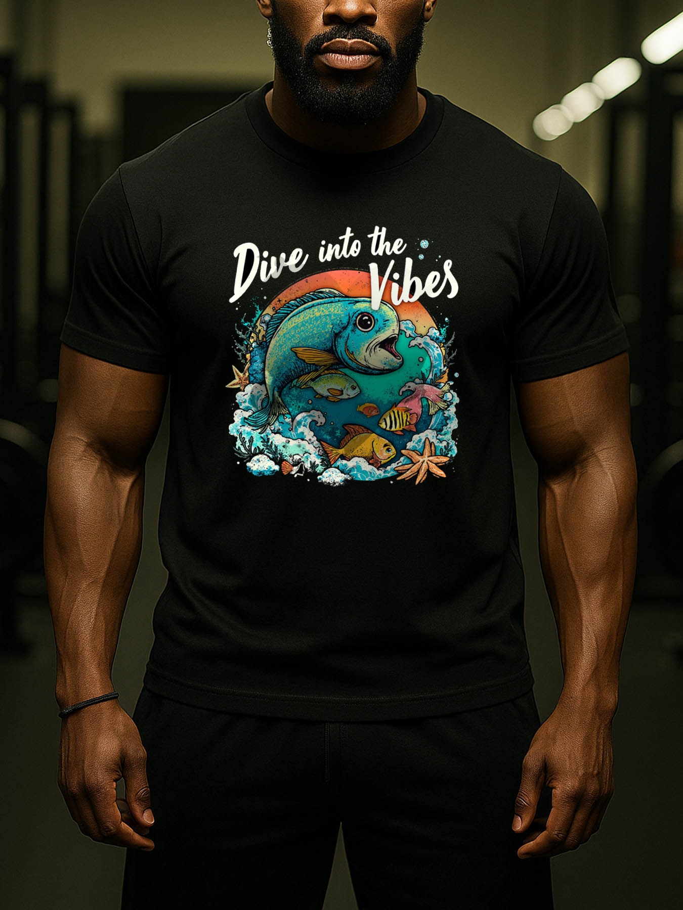 Men's Caribbean RTTMALL Printed T-Shirts, Casual Loose Fit Beach Island Printed Summer Tees with Breathable Cotton Fabric, Machine Washable