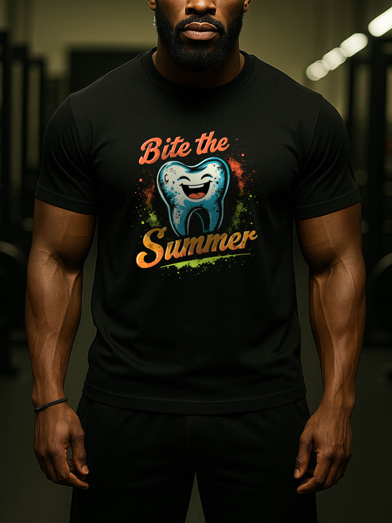 RTTMALL Caribbean Island Beach Casual Printed Cotton T-Shirt for Summer Vacation