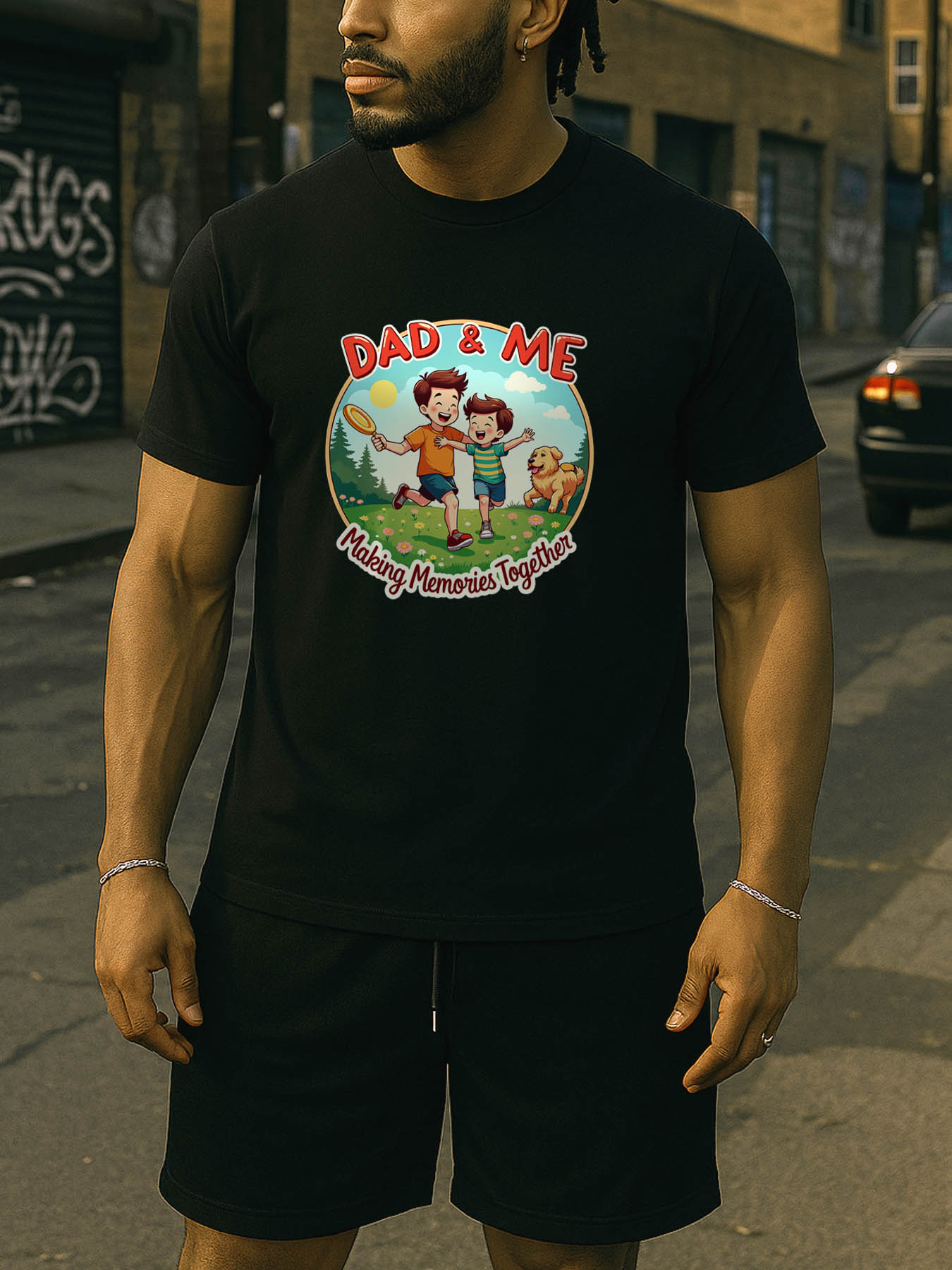 RTTMALL Caribbean Island Beach Casual Printed Cotton T-Shirt for Dad Boyfriend Summer Wear