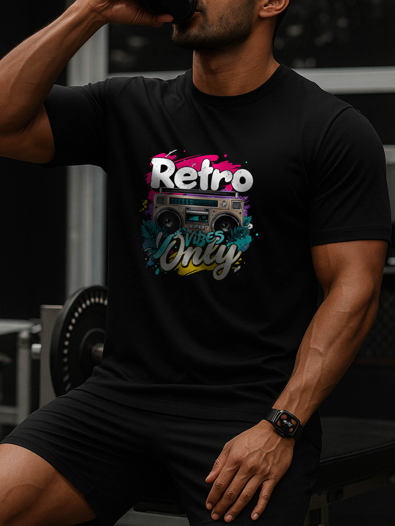 Men's 100% Cotton RTTMALL Printed T-Shirts, Casual Beach Caribbean Island Summer Tees