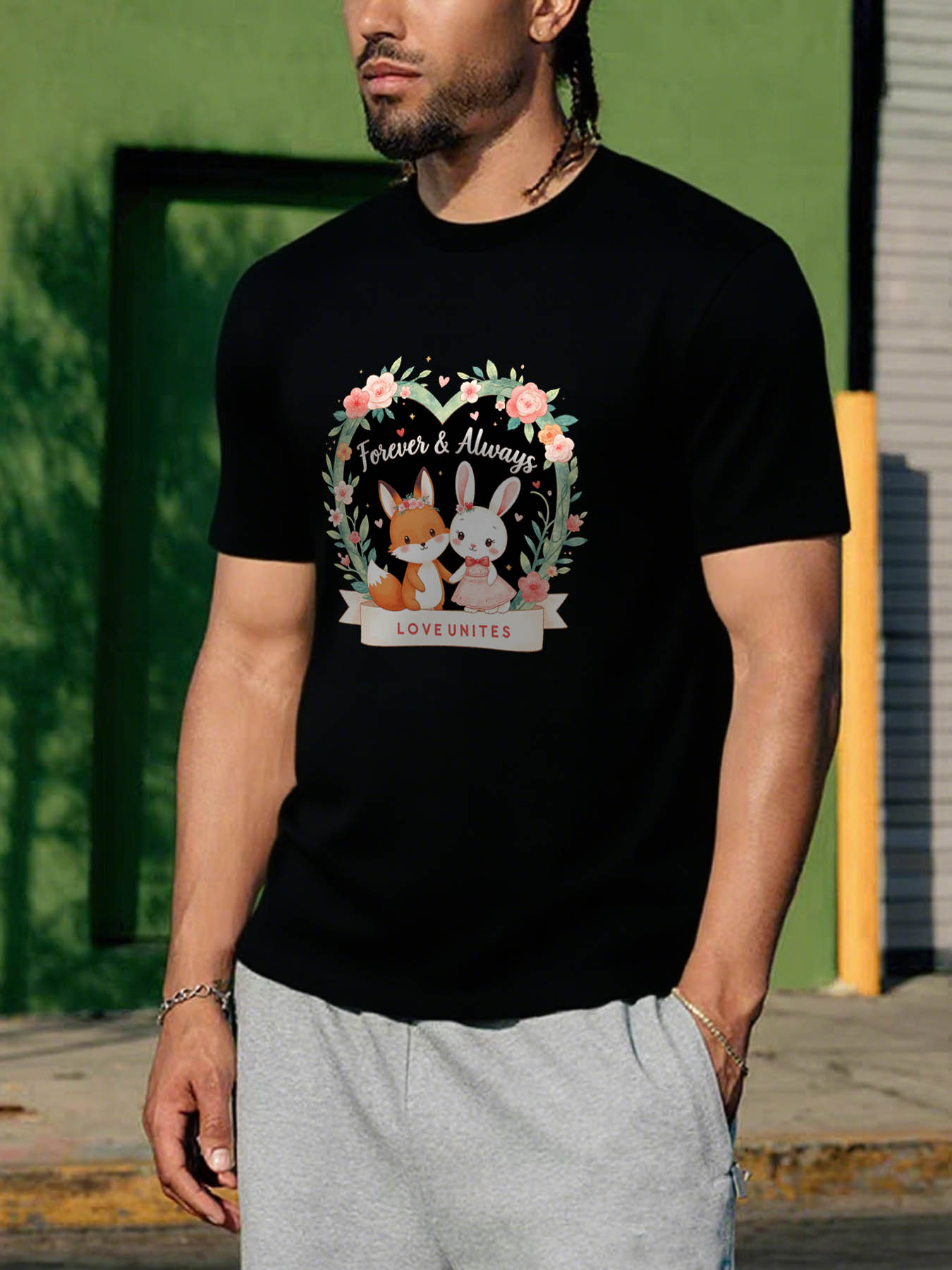 RTTMALL Caribbean Island Beach Casual Printed Cotton T-Shirts for Summer Vacation