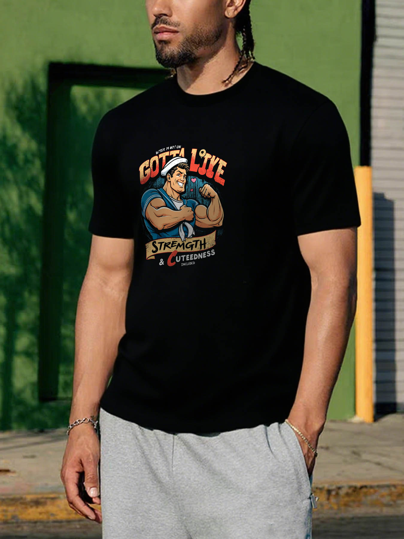 RTTMALL Men's Printed Cotton T-Shirts, Casual Summer Beach Caribbean Island Short Sleeve Tees for Vacation, Comfortable Machine Washable Everyday Tops