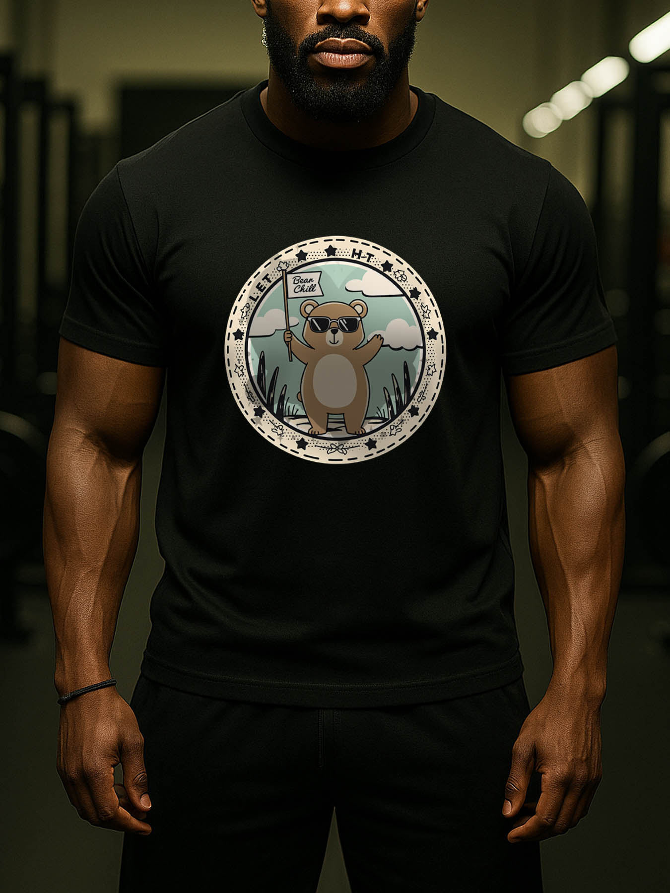 RTTMALL Caribbean Island Beach Printed Casual Cotton T-Shirts for Men