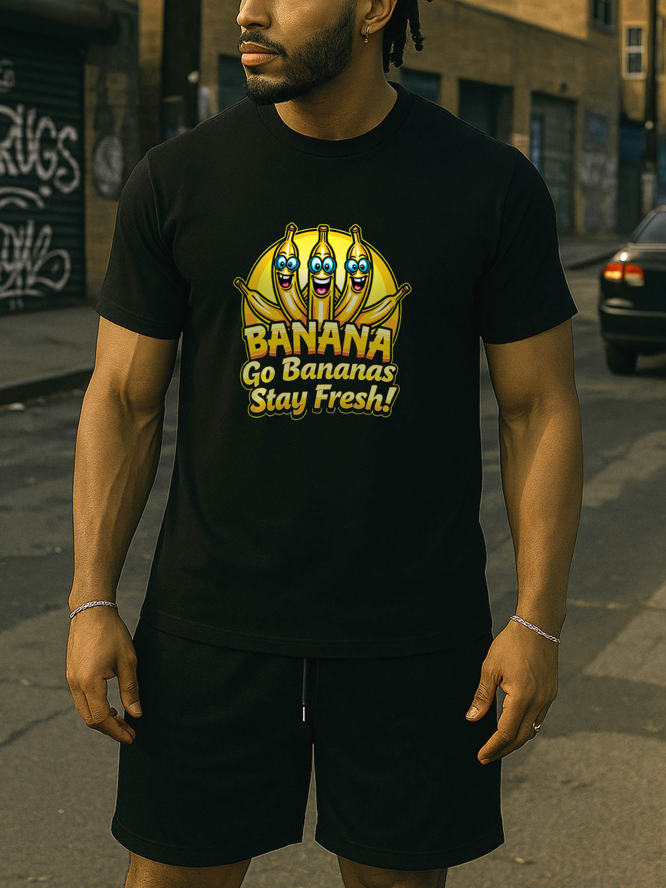 RTTMALL Caribbean Island Vacation Printed Casual Cotton Crewneck T-Shirt for Men, Machine Washable Summer Beach Tee