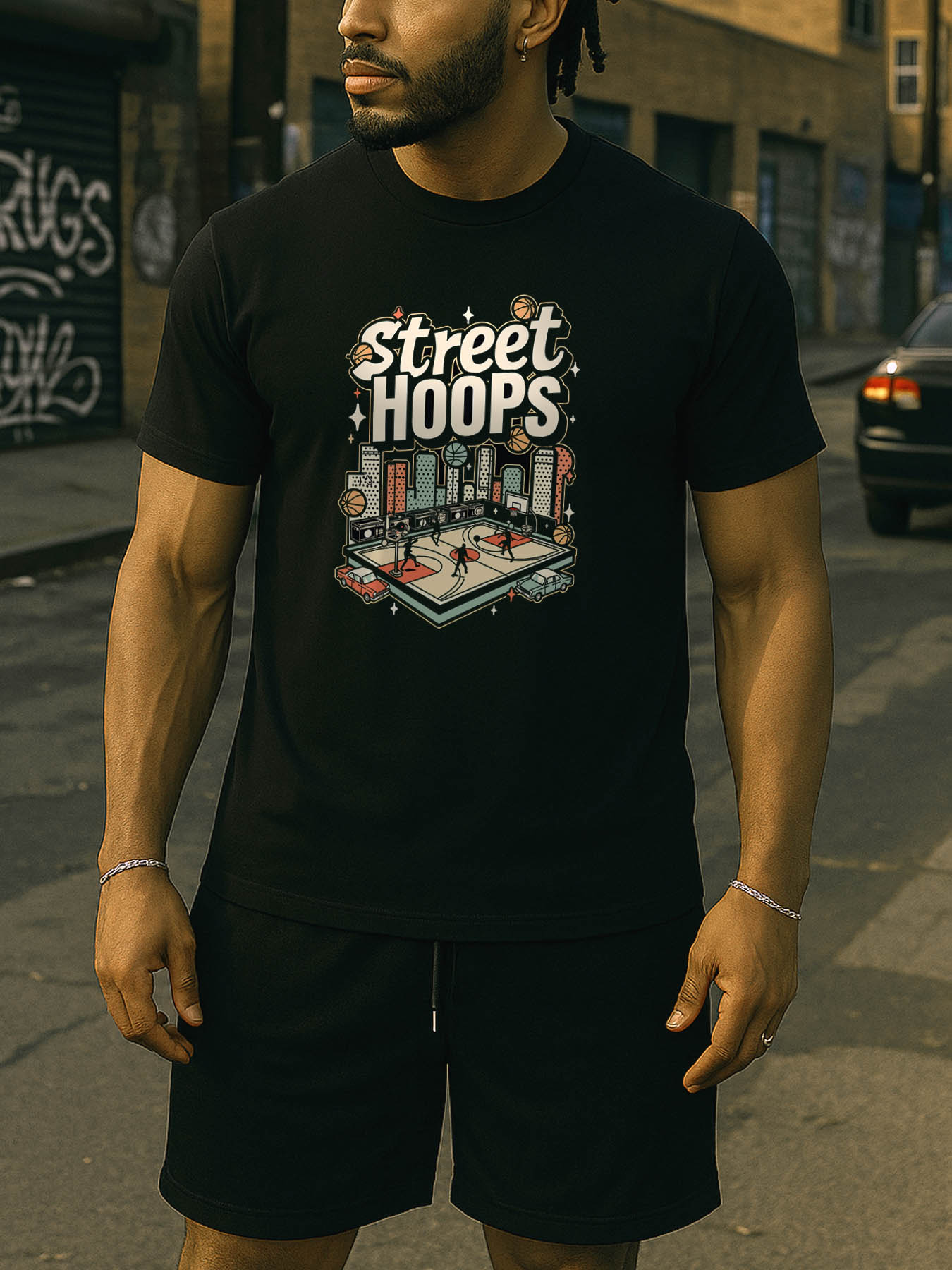 RTTMALL Caribbean Island Beach Casual Printed Cotton T-Shirts for Summer Vacation Wear