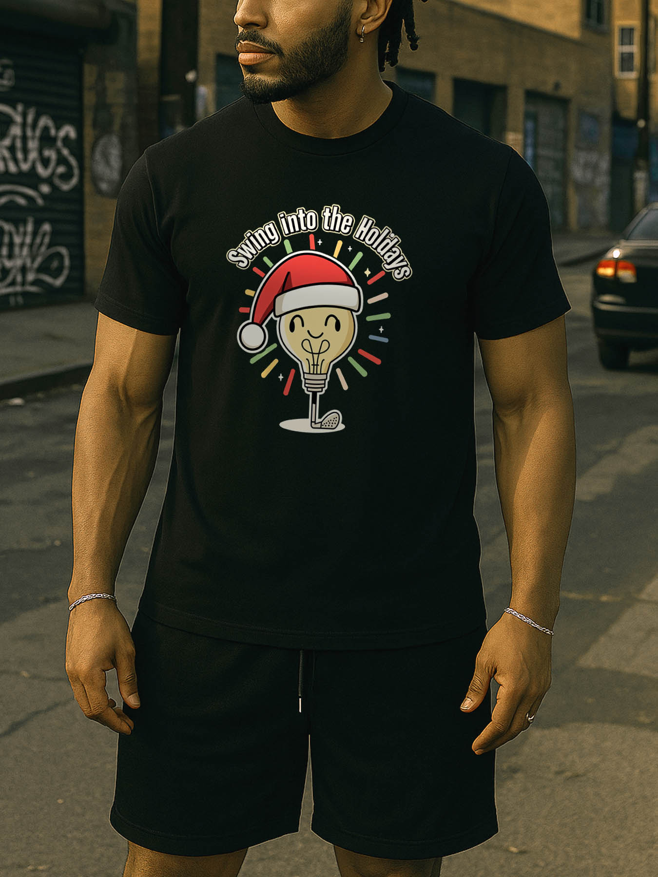 RTTMALL Caribbean Island Beach Casual Cotton Printed Unisex Regular-Fit Summer T-Shirt